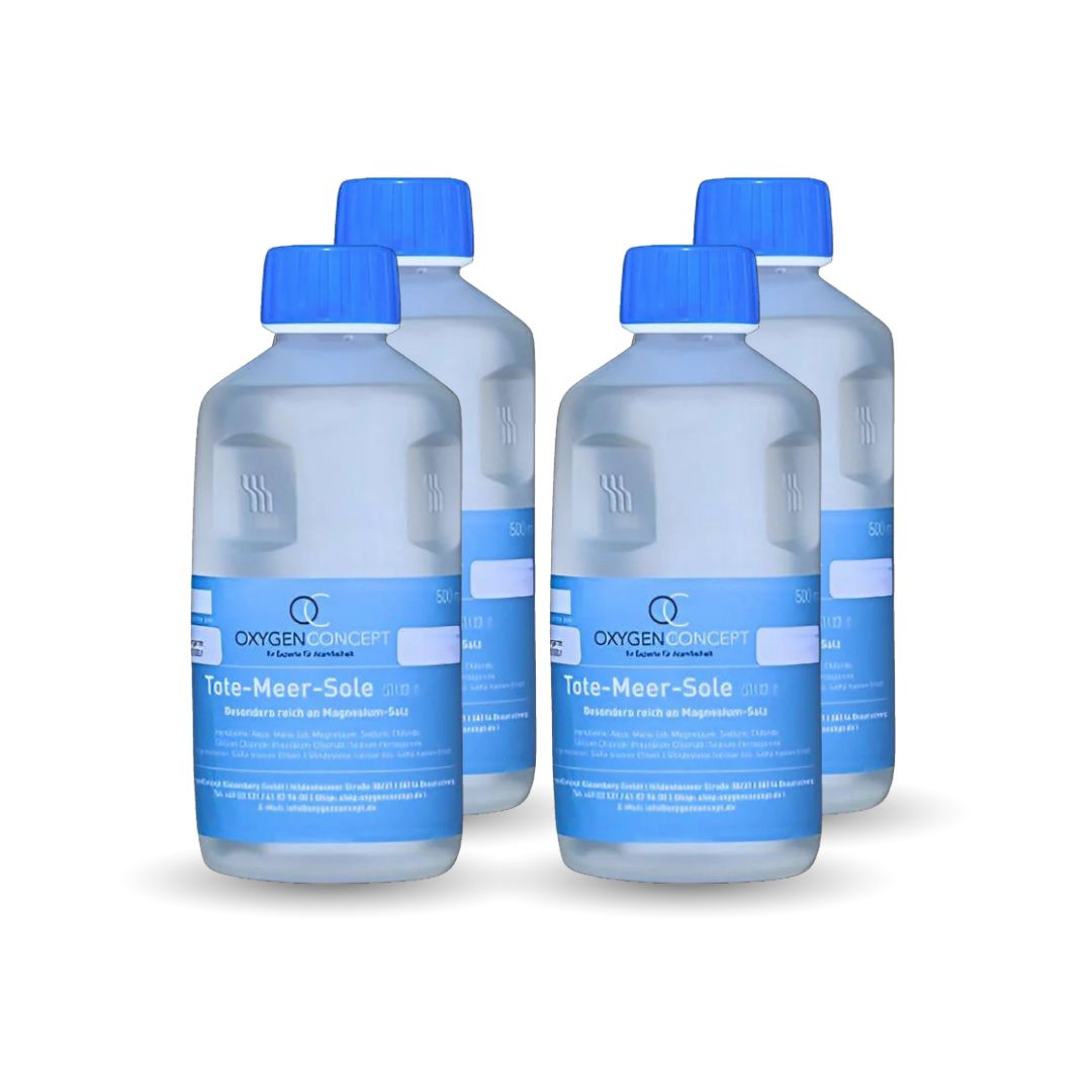 4x 500ml Sole 1% Sparpaket für Pferdeinhalation - OxygenConcept