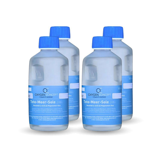 4x 500ml Sole 1% Sparpaket für Pferdeinhalation - OxygenConcept