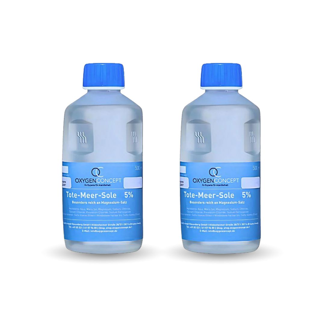 2x 500ml Sole 5% hochprozentig für Rauminhalation